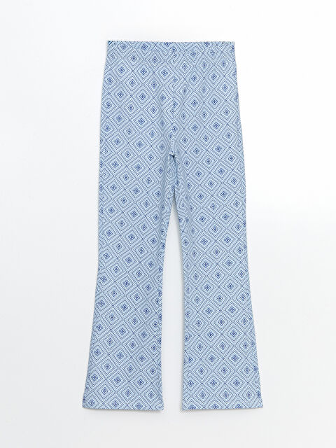 LCW Kids Beli Lastikli İspanyol Paça Kız Çocuk Tayt - S57159Z4-LQQ