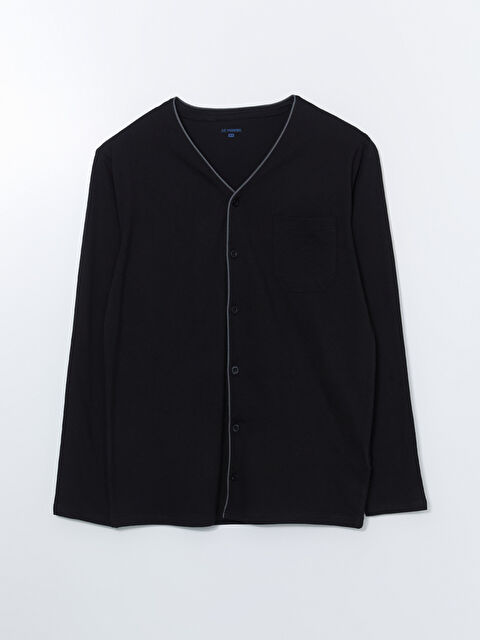 LC WAIKIKI V Yaka Uzun Kollu Erkek Pijama Üst