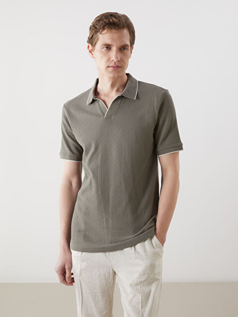 LCWAIKIKI Classic Polo Yaka Kısa Kollu Erkek Tişört - S57195Z8-YFH