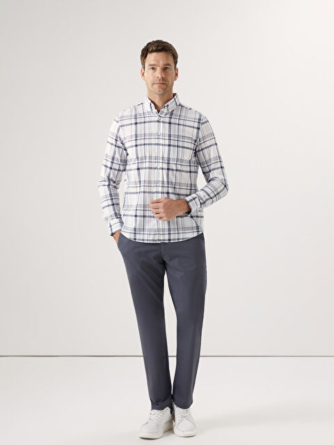 LIVERANO＆LIVERANO シャツ　青　40 l_20251-s57299z8-lpt-100-85-99