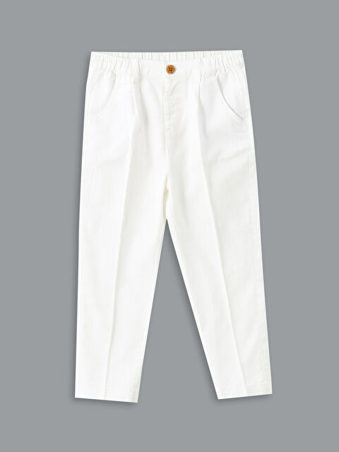 LCW Kids Keten Karışım Erkek Çocuk Pantolon