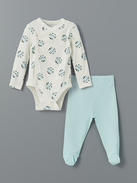 LCW baby Uzun Kollu Baskılı Erkek Bebek Hastane Çıkış Seti - S57489Z1-LRA