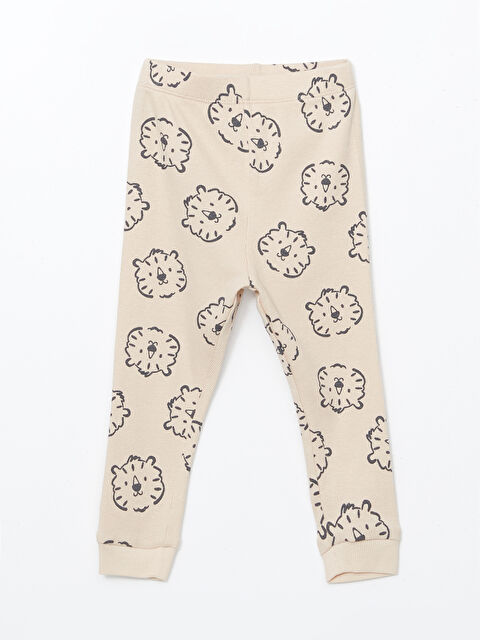 LCW baby Beli Lastikli Baskılı Erkek Bebek Pijama Alt - S57648Z1-LQB