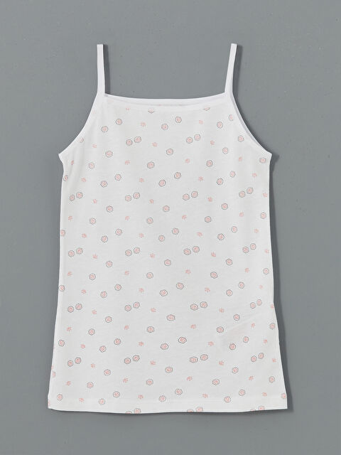 LCW Kids Kare Yaka İp Askılı Kız Çocuk Atlet