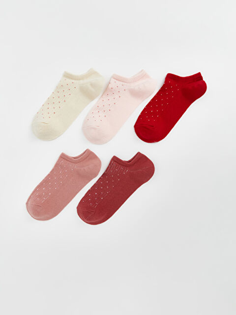 LCW DREAM Desenli Kadın Sneaker Çorap 5'li - S57893Z8-FDP