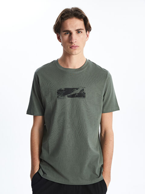 XSIDE Crew Neck Los Angeles Printed Jersey Men's T-Shirt - S58027Z8-SQS