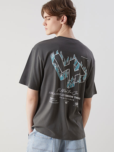 XSIDE Crew Neck Printed Jersey Men's T-Shirt - S58031Z8-HCP