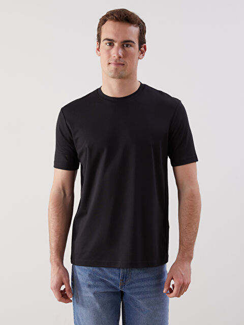 LCWAIKIKI Classic Bisiklet Yaka Kısa Kollu Erkek Tişört - S58034Z8-CVL