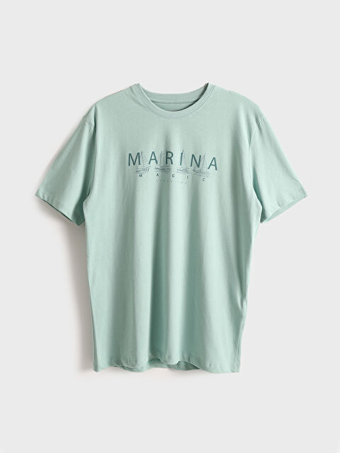 LCWAIKIKI Classic Crew Neck Printed Short Sleeve Men's T-Shirt - S58047Z8-YUN