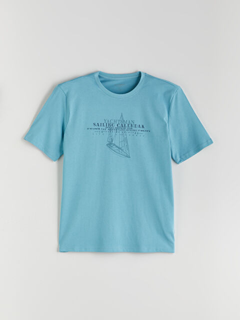 LCWAIKIKI Classic Crew Neck Short Sleeve Printed Men's T-Shirt - S58060Z8-S8Y