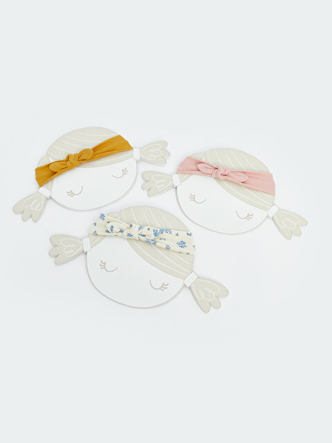 LCW baby Fiyonk Desenli Kız Bebek Saç Bandı 3'lü - S58185Z1-VAW