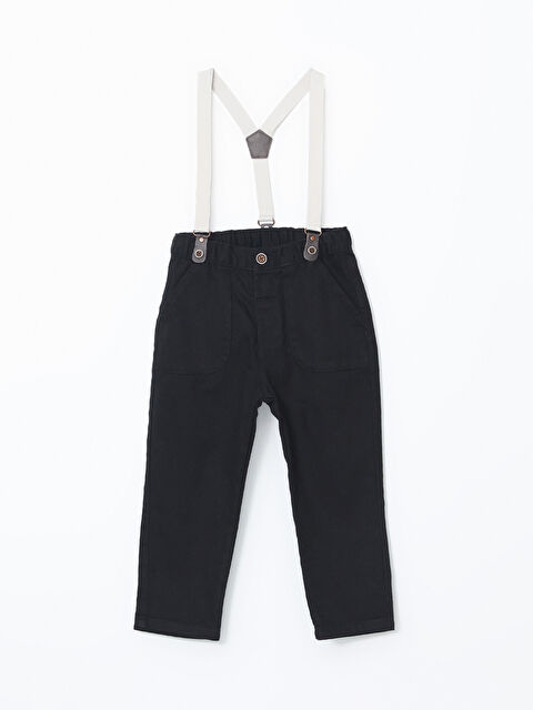 LCW Kids Beli Lastikli Askılı Erkek Çocuk Pantolon - S58206Z1-CVL