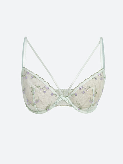 LCW DREAM Balenli Dolgusuz Çiçekli Tişört Sütyen - S58291Z8-FWG