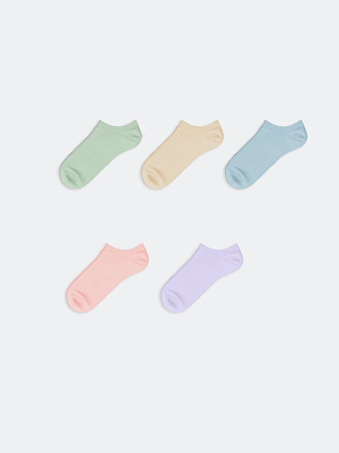 LCW DREAM Kadın Düz Sneaker Çorap 5'li - S58299Z8-G7S