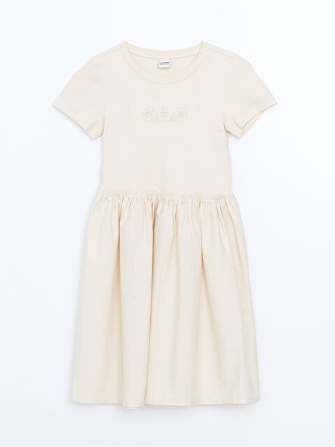 LCW Kids Floral Girls' Dress - S58544Z4-FF7