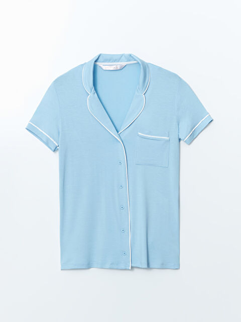 LCW DREAM Gömlek Yaka Kadın Pijama Üstü - S58629Z8-QYB