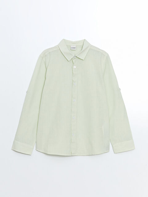 LCW Kids Basic Uzun Kollu Erkek Çocuk Gömlek - S58712Z4-FY0