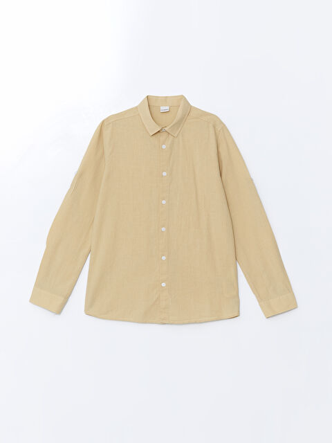LCW Kids Basic Uzun Kollu Erkek Çocuk Gömlek - S58712Z4-FJC