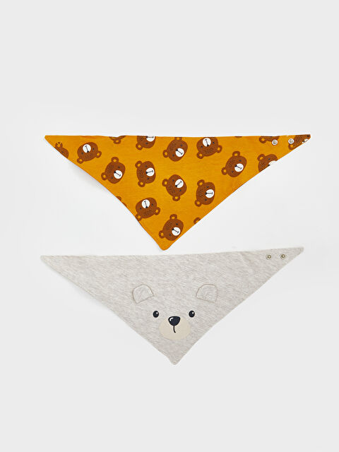 LCW baby Printed Baby Boys' Bib 2 Pack - S58840Z1-D2Y