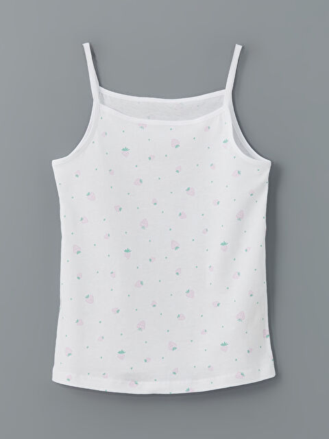 LCW Kids Kare Yaka Kız Çocuk Atlet - S58912Z4-LU7