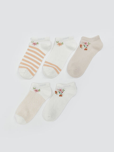 LCW DREAM Desenli Kadın Patik Çorap 5'li - S58921Z8-FEW
