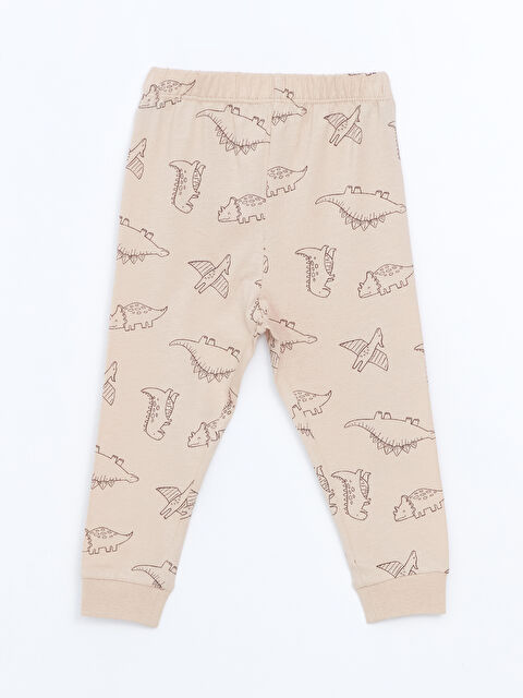 LCW baby Beli Lastikli Desenli Erkek Bebek Jogger Eşofman Altı - S59009Z1-LQB