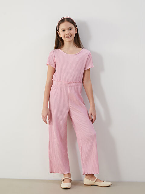 LCW Kids Bisiklet Yaka Kız Çocuk Tulum - S59015Z4-YU0