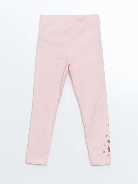 LCW Kids Beli Lastikli Baskılı Kız Çocuk Tayt - S59021Z1-G0G