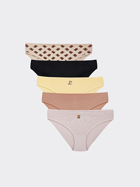 LCW Young نیکەرز چاپکراو بیکینی ٥ دانە لەیەک پاکەتدا - S59034Z8-LQB