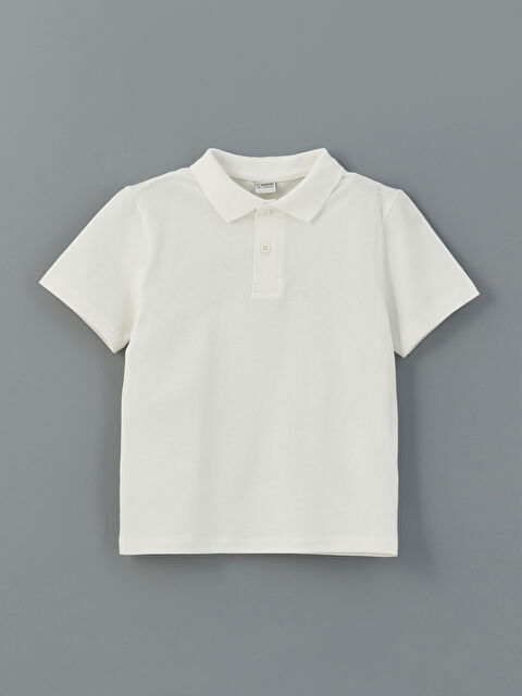 LCW Kids Polo Yaka Erkek Çocuk Penye Tişört - S59114Z4-R9J