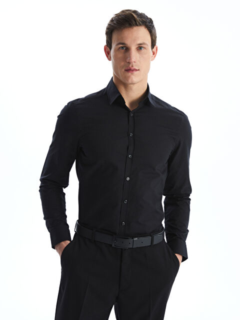 LCWAIKIKI Classic Regular Fit Long Sleeve Men's Shirt - S59143Z8-RQL