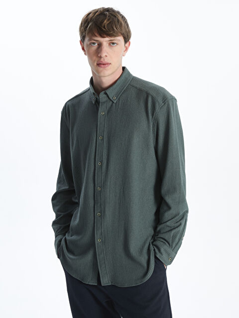 LCW Vision Men's Textured Shirt - S59204Z8-PX2