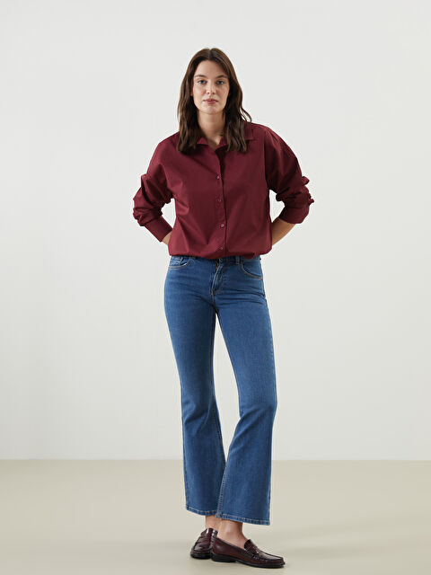 LCW Jeans Mars Flare Kadın Jean Pantolon - S59210Z8-507