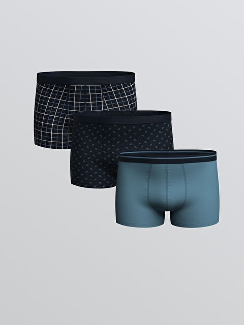 LC WAIKIKI Standart Kalıp Pamuklu Esnek Erkek Boxer 3'lü - S59274Z8-LSJ