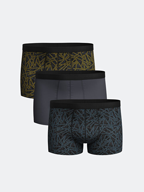 LC WAIKIKI Lot de 3 Caleçons Boxers en Coton Extensible Coupe Standard pour Hommes - S59292Z8-LUG