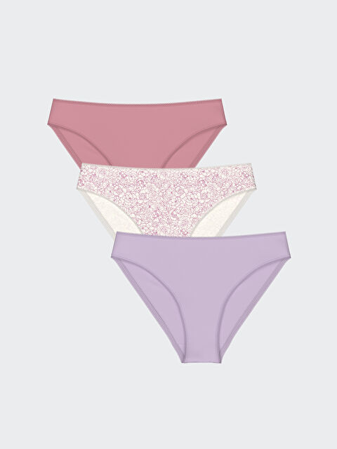 LCW DREAM Çiçekli Bikini Külot 3'lü - S59370Z8-LRA