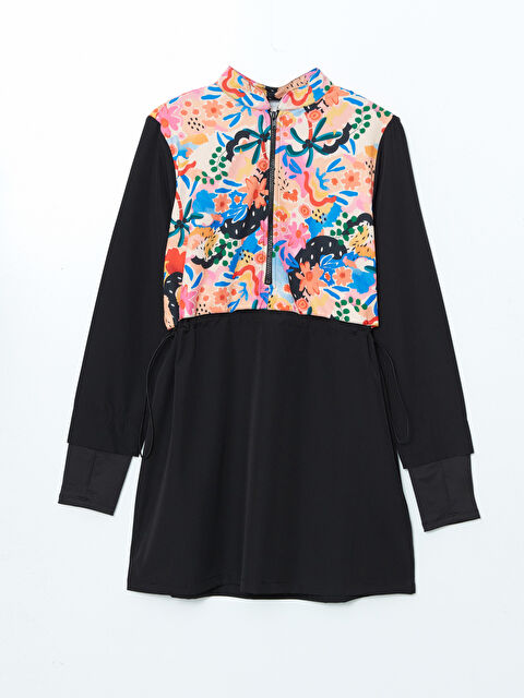 LCW DREAM Kolej Yaka Desenli Kadın Tesettür Mayo Üst - S59424Z8-F9C