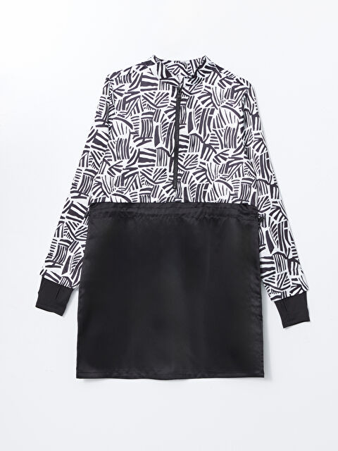 LCW DREAM Dik Yaka Desenli Kadın Tesettür Mayo Üstü - S59424Z8-LQJ