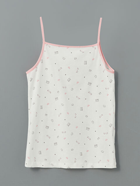 LCW Kids Kare Yaka Kız Çocuk Atlet - S59469Z4-LRA