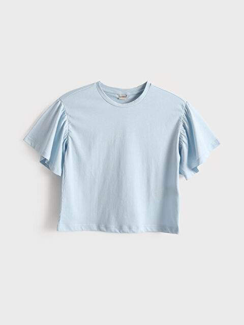 LCW Kids Crew Neck Short Sleeve Girls' T-Shirt - S59518Z4-FUX