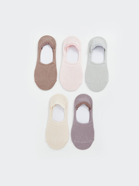 LCW DREAM Kadın Düz Babet Çorap 5'li - S59656Z8-GFR