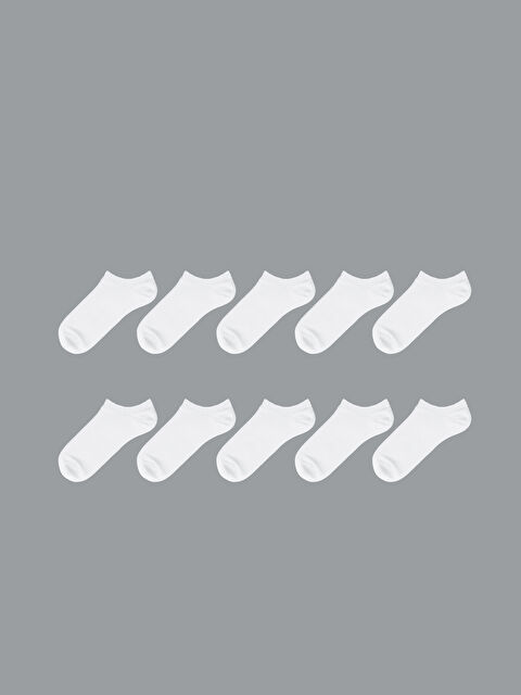 LCW DREAM Kadın Düz Sneaker Çorap 10'lu - S59666Z8-FFB
