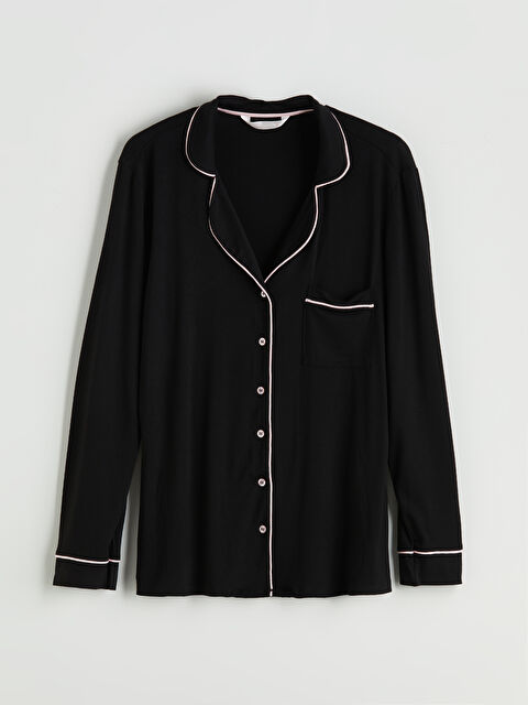 LCW DREAM Gömlek Yaka Kadın Pijama Üstü - S59825Z8-CVL