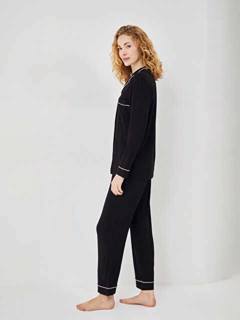 LCW DREAM Gömlek Yaka Kadın Pijama Takımı - S59827Z8-CVL
