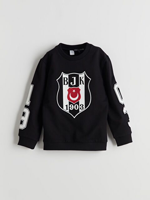LCW Kids Beşiktaş Baskılı Erkek Çocuk Sweatshirt - S59852Z1-CVL