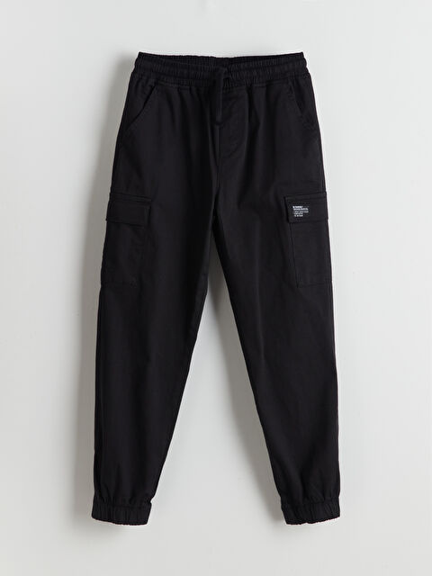 LCW Kids Beli Lastikli Erkek Çocuk Kargo Jogger Pantolon - S59866Z4-RQL
