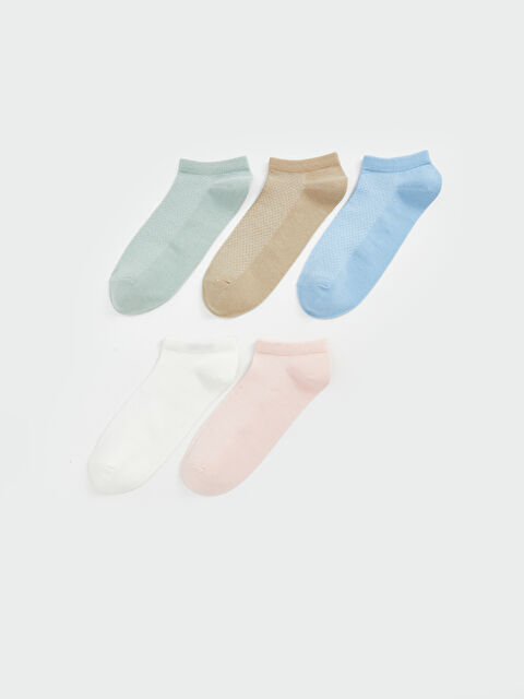 LCW DREAM Kadın Düz Patik Çorap 5'li - S59902Z8-G5A