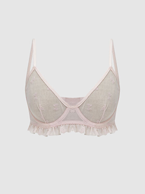 LCW DREAM Balenli Dolgusuz Dantelli Tişört Sütyen - S59936Z8-LSZ