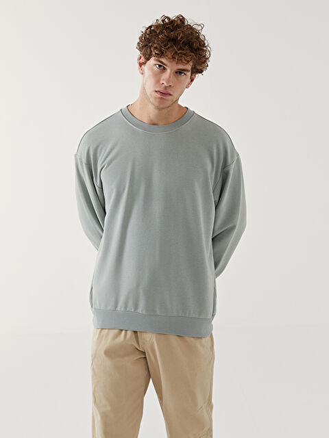 XSIDE Crew Neck Long Sleeve Men's Sweatshirt - S59975Z8-YGF