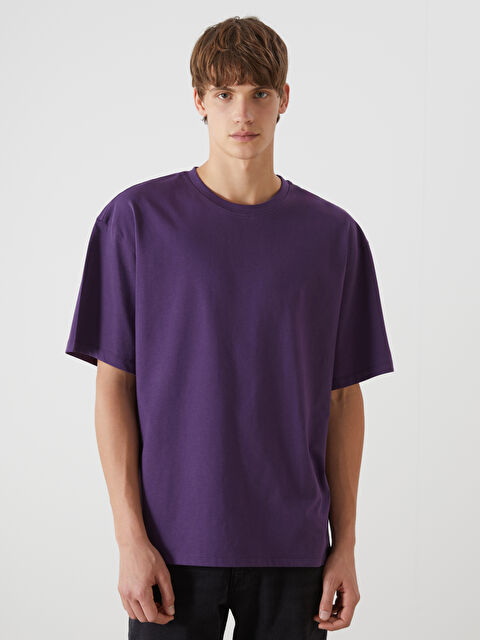 XSIDE Crew Neck Short Sleeve Men's T-Shirt - S59976Z8-HEM